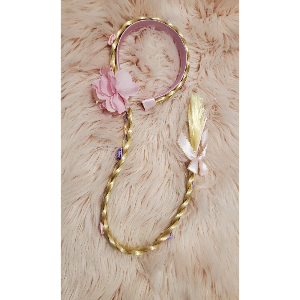 Hanna Andersson Gold and Pink Braided Hairband